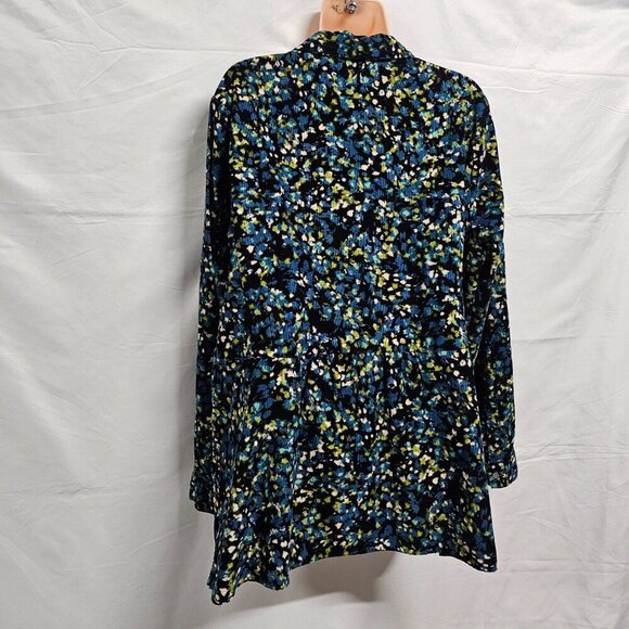 J Jill Button Up Pleated Back Corduroy Shirt Women Size XL Cotton - Picture 5 of 16